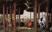 Sandro Botticelli Follow up sections of the story painting